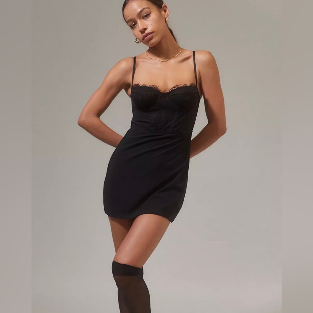 NWT UO Modern Love Bustier Mini Dress